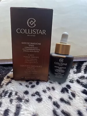 Collistar Face Magic Drops Self Tanning Concentrate 30ml New & Boxed • £4.99