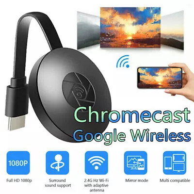 For Chromecast Google Wireless HDMI-Compatible HD Display Media Video Streaming • $17.99