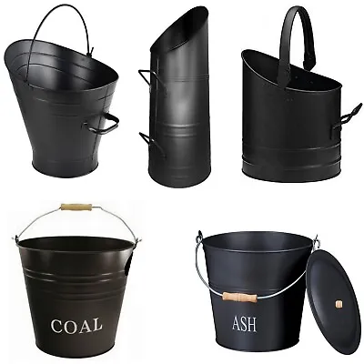 £16.90 • Buy Fireside Coal Bucket Coal Hod Scuttle Waterloo Style Fire Log Ash Storage Bin