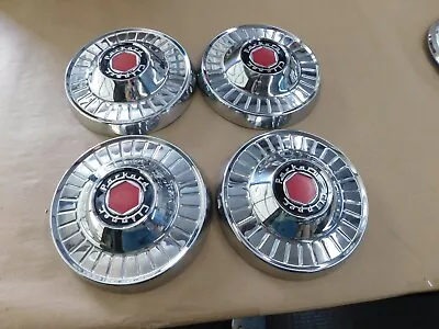 NOS OEM 1953 1954 1955 Packard Clipper Hub Caps Wheel Covers Set 10  • $319