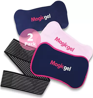 Magic Gel Ice Packs For Injuries Reusable (3 Pieces) | Flexible Wrap Around Gel  • £18.84