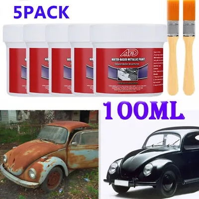 5PCS Car Rust-free Primer Water-Based Metal Rust Remover Anti-rusting Paint 100g • $27.45