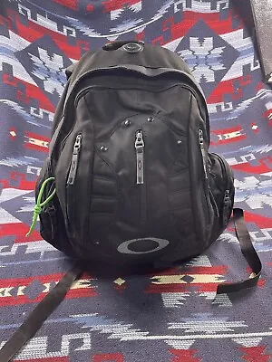 Oakley Black Backpack Tactical Field Bag Hiking Book School Icon Laptop • $71.99