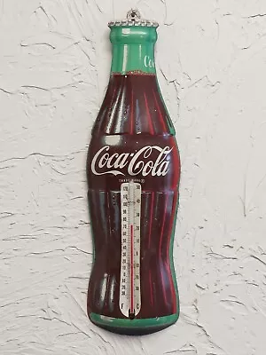 VINTAGE 1950's ADVERTISING COCA COLA BOTTLE DONASCO THERMOMETER 16  TALL * • $64.99