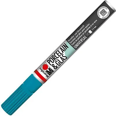 Marabu Porcelain/Glas Painter Marker Pen 1-2mm Petrol • £6.41