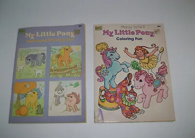 Vintage MY LITTLE PONY LOT 1984 G1 Coloring Books Coloring Fun Random House MLP • $25