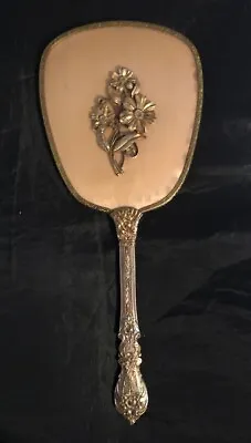 Vintage Matson Vanity Mirror Ormolu Hollywood Regency Gold Plated Floral • $32.99