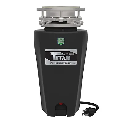 Titan 1/2 HP Economy Kitchen Garbage Disposal With Cord Stopper Splash Guard • $79.99