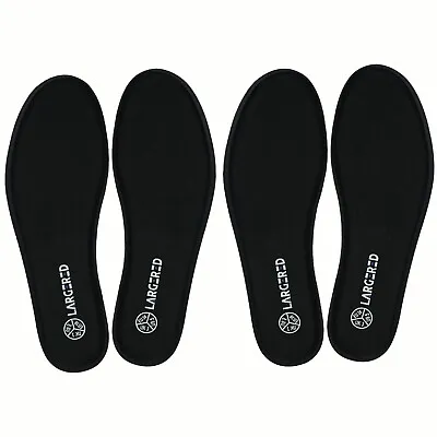 2 Pair Of  Memory Foam Comfort Insoles Orthopaedic Mens Ladies Shoe Size 3 -12 • £6.54