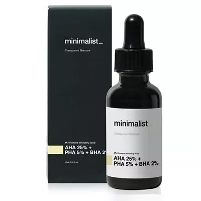 Minimalist AHA 25% + PHA 5% + BHA 2% Peeling Solution For Glowing Skin 30ml~ • $21.67