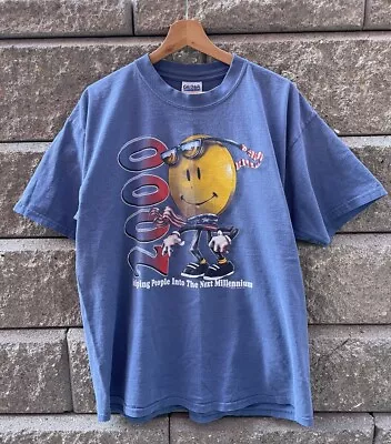 Vintage 2000 Wal-Mart Smiley New Millennium Staff T Shirt Size XL RARE • $55