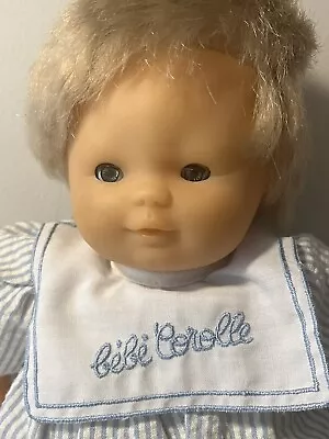 Vintage Corolle - Bebe Baby Boy Doll 11” Original Outfit Blue Soft Body • $14