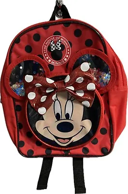 BNWT Disney Mini Mouse Backpack For Kids Toys School Xmas • £13