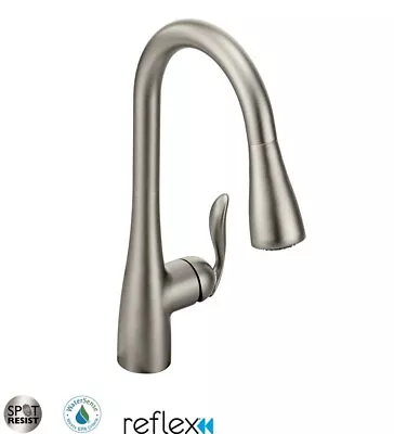 Moen 7594 Arbor Single Handle Pulldown Spray Kitchen Faucet - Spot Resist • $412.87