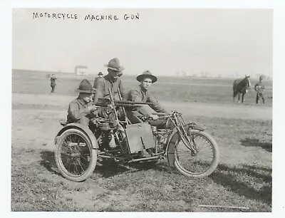 *Military- The 3 Military Men On A Motorcycle...   (Postcard) {J42} • $4.63