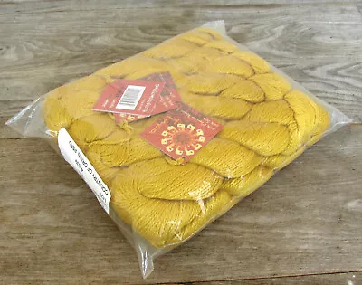10 X 50g Skeins Mirasol TUPA 50% Merino Wool 50% Silk Yarn #801 Gold Yellow • $49.99