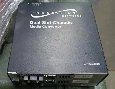 TRANSITION  CPSMC0200 2 Slot Point System Media Converter Chassis W CBFTF Power • $257.60