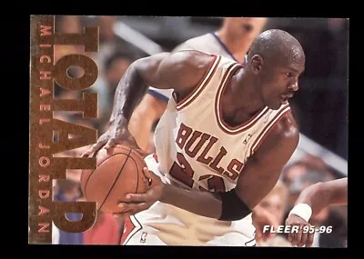 1995-96 Fleer #3 Michael Jordan Total D Insert Chicago Bulls Hof • $5.51