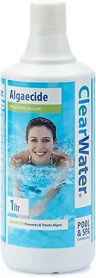 Clearwater 1L Algaecide Chemical Swimming Paddle Pool Lay Z Spa Hot Tub • £35.99