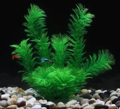 $5.99 • Buy 1 Pc Artificial Aquarium Fish Tank Plastic Plant Decoration Ornament 11-Inch 