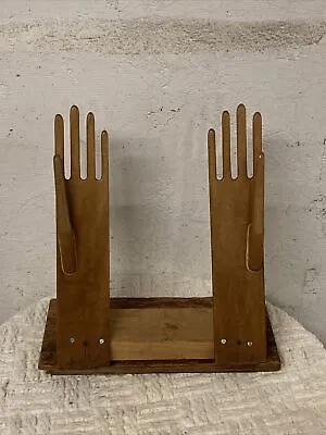 Antique Industrial Leather Glove Stretching Display 18.5x15.5in *RARE* • $199.99