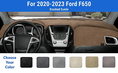 Dashboard Dash Mat Cover For 2020-2023 Ford F650 (Brushed Suede) • $71.95