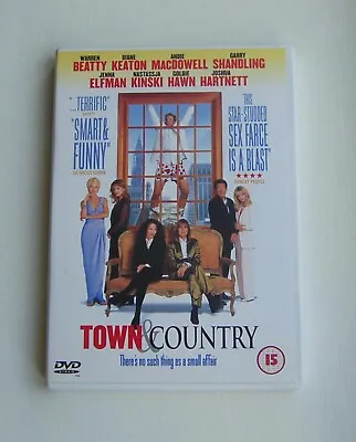 £4.99 • Buy Town And Country - Region 2 DVD - Warren Beatty, Diane Keaton, Goldie Hawn - OOP
