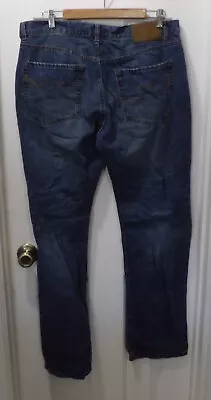 🔥men's Rocksmith Blue Jeans Dungaree Pants Size 36 X 32 • $9.95