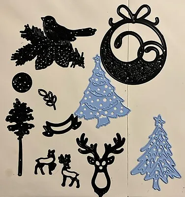Xmas Dies. Marianne Trees And Mixed X-cut Dies. Card Making Journals • £8