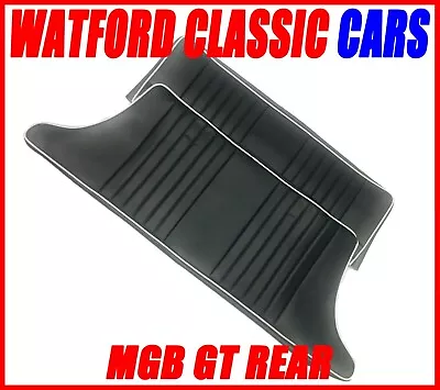 MGB GT Rear Seat Covers All Years - Black With White  Piping • $84.95