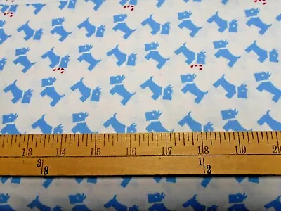 1 Yard  Windham Candy Cane Lane Scotty Dogs Fabric • $5.99