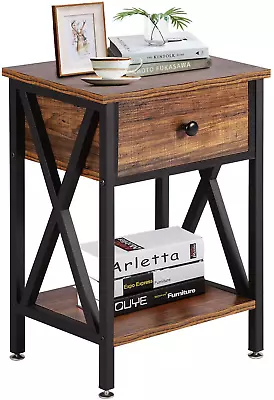 Modern Versatile Nightstands X-Design Side End Table Night Stand Storage Shelf W • $65.99