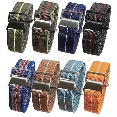 60's French Style Elastic Nylon Watch Band Parachute Ballistic Army Troops Strap • $10