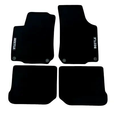 Car Floor Mats For VW New Beetle Velour Waterproof Black Carpet Rugs Auto Liners • $48.84