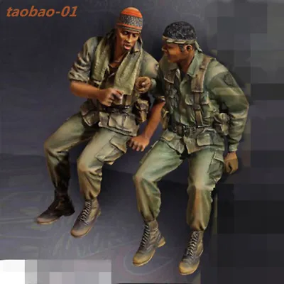 $17.45 • Buy 1:35 Resin Soldiers Figures Model Kit 2 US Soldiers In Vietnam War GK1021