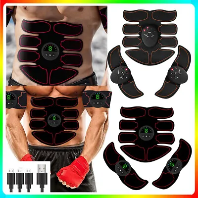 Electric EMS Muscle Toner Machine Toning Belt ABS Simulation Burner Belly Shaper • £17.99