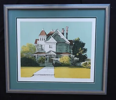 Vintage Merv Corning Lithograph  Miramar House  Framed Signed And Numbered • $299.95