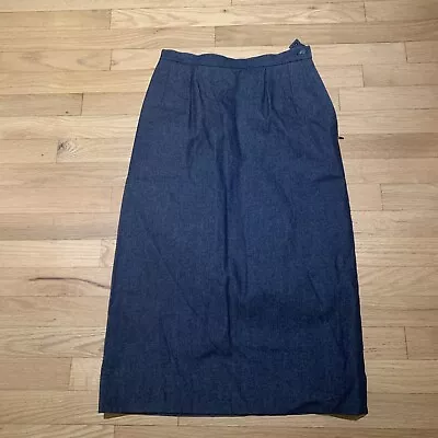 Vintage Celine Paris Denim Skirt EU 40 Made In France • $115