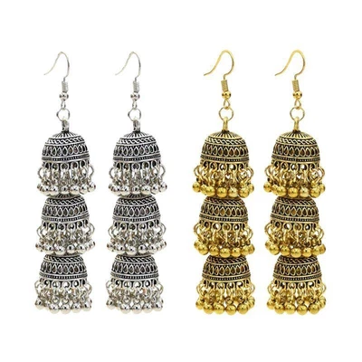 $9.36 • Buy Indian Egypt Gypsy Drop Earrings Jhumka Jhumki Earrings For Women And Girls