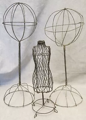 Handmade Wire Vanity Items – Hat Stands & Jewelry Mannequin • $20