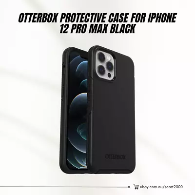 Original Genuine Otterbox Protective Case For IPhone 12 Pro Max Black • $39.99