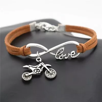 New Punk Sports Jewelry Antique Motocross Flying Fast Bike Bracelets Jewelry • $19.99