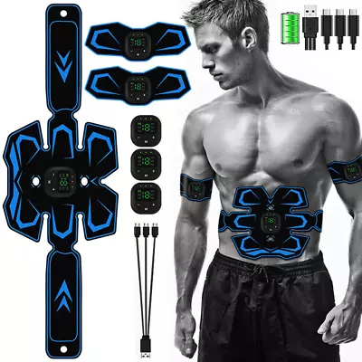 EMS Abdominal Muscle Toning Trainer ABS Stimulator Toner Fitness Binder Gym Belt • $20.39