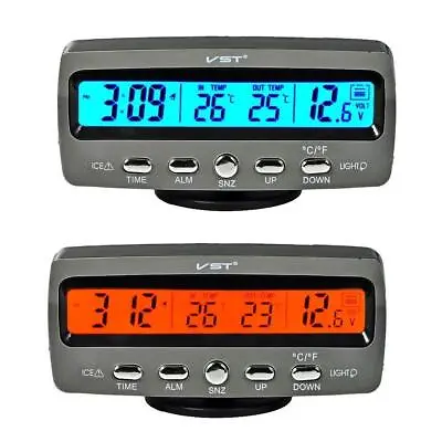 £15.83 • Buy 4 In 1 Vehicle Car Kit Luminous Thermometer Voltmeter Clock LED Digital Display