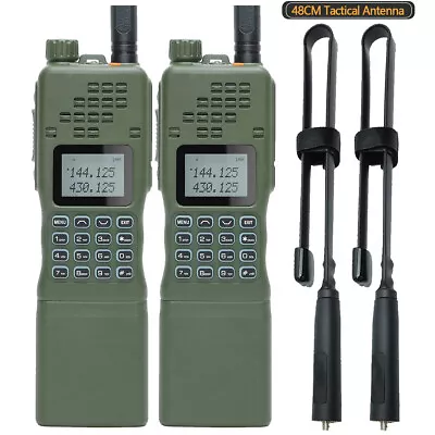 2x Baofeng AR-152 15W VHF/UHF Military Tactical Two Way Radio 12000mAh Portable • $159.99