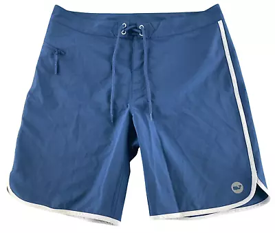 Vineyard Vines Swim Trunks Mens Size 33 Montauk Blue Bathing Suit Lightweight • $18.99