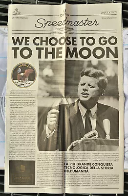 Newspaper Edition Special Speedmaster 40mo Anniversary Moon Landing 1969 • $106.25