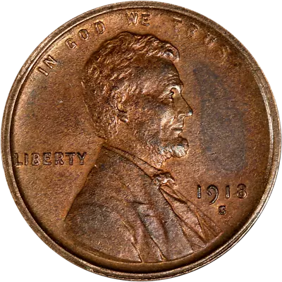 1918-S Lincoln Cent Great Deals From The Executive Coin Company • $86