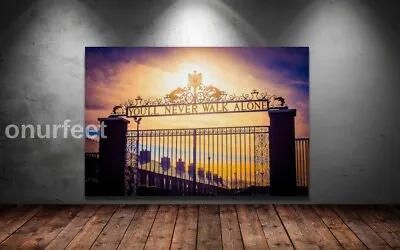 £17.99 • Buy LIVERPOOL ANFIELD YOU'LL NEVER WALK ALONE Wall SUNSET 30x20 Inch Framed Canvas 