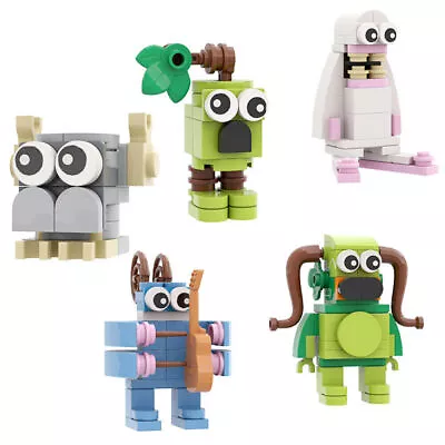 5Pcs My Singing Chorus Building Block Toys Monster Figure Bricks Desk Decoration • £14.62